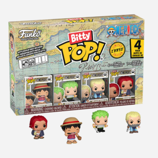 Φιγούρα Funko POP! Bitty 4-Pack One Piece - Monkey D. Luffy / Roronoa Zoro / Axe-Hand Morgan and Chase Mystery