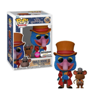 Φιγούρα Funko POP! Disney - The Muppet Christmas Carol - Charles Dickens with Rizzo (Flocked) (Amazon Exlusive) #1456