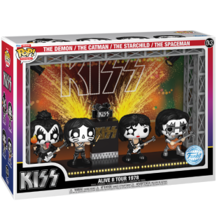Φιγούρα Funko POP! Deluxe Moment Rocks - Kiss - Alive II Tour 1978 - The Demon / The Catman / The Starchild / The Spaceman (Funko Special Edition) #03