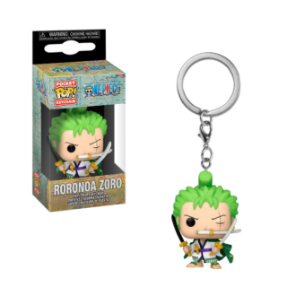 Φιγούρα Funko Pocket POP! One Piece - Roronoa Zoro (Wano Outfit) (with Swords) Vinyl Figure Keychain