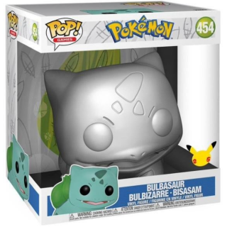 Φιγούρα Funko POP! Jumbo (25cm) Pokemon - Bulbasaur (Silver) (Pokemon Celebrations 25) #454