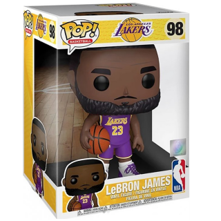 Φιγούρα Funko POP! Jumbo (25cm) NBA - Los Angeles Lakers - Lebron James (Purple Jersey) #98