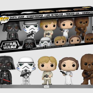 Φιγούρα Funko POP! Star Wars - Darth Vader / Storm Trooper / Luke Skywalker / Princess Leia / Chewbacca (2022 Galactic Convention Exclusive) 5-Pack
