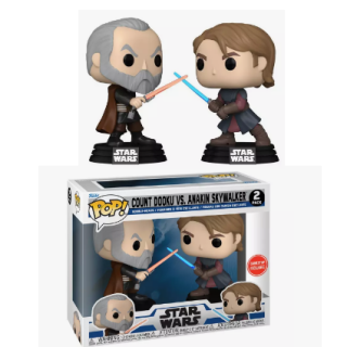 Φιγούρα Funko POP! Star Wars - Count Dooku Vs Anakin Skywalker (Clone Wars) (Gamestop Exclusive) 2-Pack