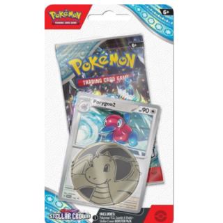 Pokemon TCG - Scarlet & Violet 7 - Stellar Crown - Checklane Blister - Porygon 2