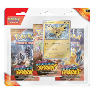 Pokemon TCG - Scarlet & Violet 8 - Surging Sparks - 3-Booster Blister - Zapdos
