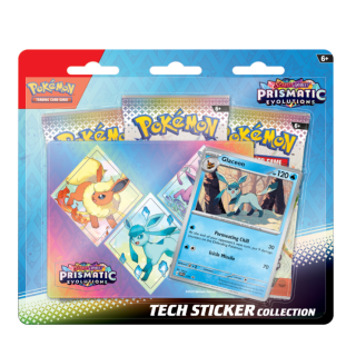 Pokemon TCG - Scarlet & Violet 8.5 - Prismatic Evolutions - Tech Sticker Collection - Glaceon / Leafeon / Sylveon (Random)
