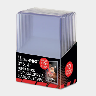 Ultra Pro Toploader - 3'' x 4'' Super Thick 130pt (Regular Border) (10pcs)