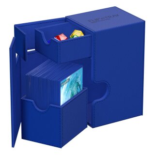Ultimate Guard Deck Box - Standard Size (80+) - Flip n Tray XenoSkin Monocolor - Blue