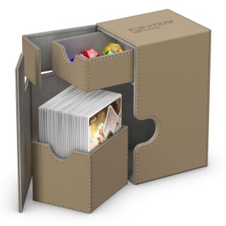 Ultimate Guard Deck Box - Standard Size (80+) - Flip n Tray XenoSkin Monocolor - Sand