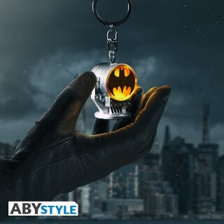 Μπρελόκ DC Comics - Bat Signal 3D Keychain with light