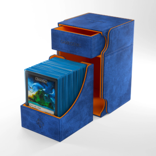 Gamegenic - Watchtower Convertible Deck Box XL (100+) - Blue/Orange (Exclusive Edition)