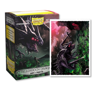 Dragon Shield Matte Sleeves - Standard Size - Brushed Art - Halloween Dragon