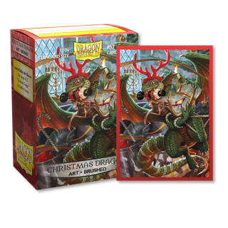 Dragon Shield Matte Sleeves - Standard Size - Brushed Art - Christmas Dragon