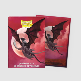 Dragon Shield Matte Sleeves - Japanese Size - Brushed Art - Valentine Dragons (60pcs)