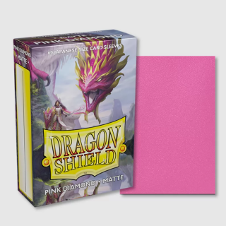 Dragon Shield Matte Sleeves - Japanese Size - Solid Colour - Pink Diamond (60pcs)