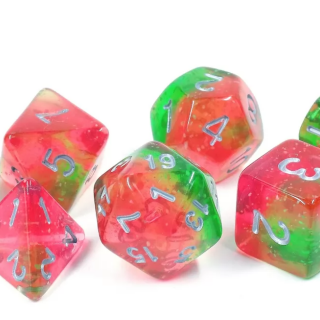 Dice Set - Ζάρια Sirius - Lotus Glowworm (8pcs)