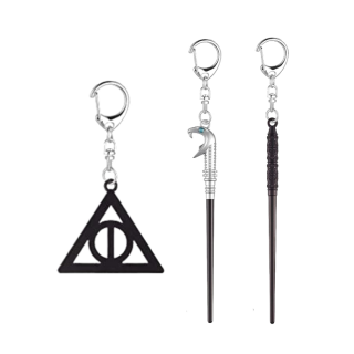 Μπρελόκ Harry Potter - Premium Keychains Collection Deluxe Box 3-Pack - Deathly Hallows