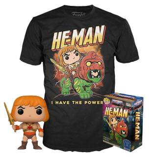 Φιγούρα Funko POP! & Tee Box - Masters of the Universe - He-Man (Special Edition) (Glows in the Dark) (M)