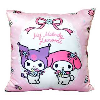 Μαξιλάρι Καναπέ Cushion - Sanrio - Hello Kitty and Friends - My Melody and Kuromi (Pastel Flower) (35x35cm)