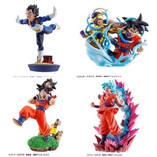 Φιγούρα Statue Megahouse - Dragon Ball - Dracap Re Birth - Son Goku / Vegeta / SSGSS Goku / Golden Frieza (9cm) (Blind Box-Mystery)