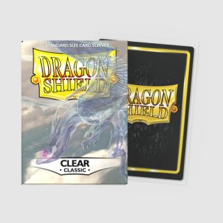 Dragon Shield Classic Sleeves - Standard Size - Solid Colour - Clear (100 Sleeves)