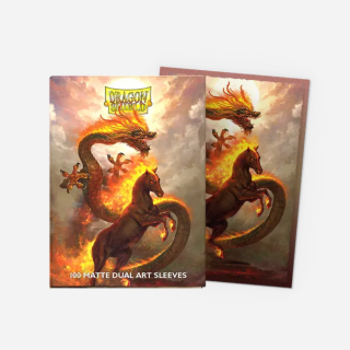 Dragon Shield Dual Matte Art Sleeves - Standard Size - (Anniversary 2026) Fire Horse