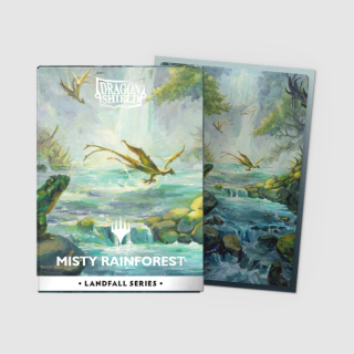 Dragon Shield Dual Matte Art Sleeves - Standard Size - Landfall Series - Misty Rainforest
