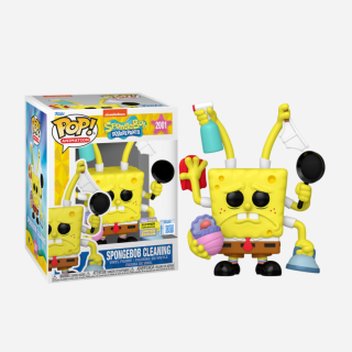 Φιγούρα Funko POP! Premium (12cm) SpongeBob SquarePants - SpongeBob Cleaning (2025 Summer Convention Limited Edition) #2001