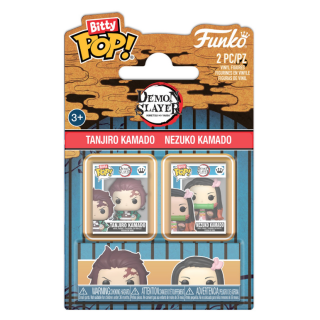 Φιγούρα Funko POP! Bitty 2-Pack Demon Slayer - Tanjiro Kamado and Nezuko Kamado