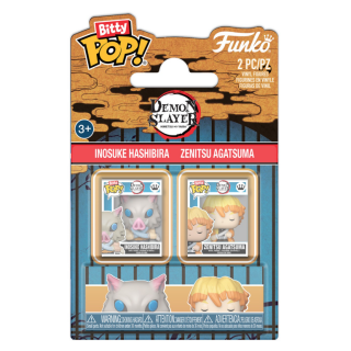 Φιγούρα Funko POP! Bitty 2-Pack Demon Slayer - Inosuke Hashibira and Zenitsu Agatsuma