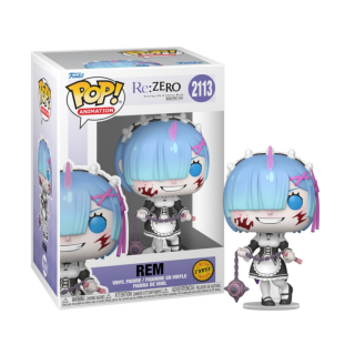 Funko POP! Re:Zero - Starting Life in Another World - Rem (Oni Form) (Bloody) (with Morning Star) (Chase) #2113 (1+1 Pack) (Damaged Package)