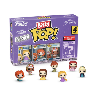 Φιγούρα Funko POP! Bitty 4-Pack Disney Princess - Rapunzel / Merida / Moana and Chase Mystery