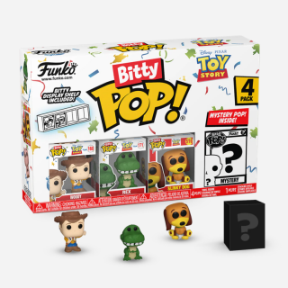 Φιγούρα Funko POP! Bitty 4-Pack Disney - Toy Story 4 - Woody / Rex / Slinky Dog and Chase Mystery