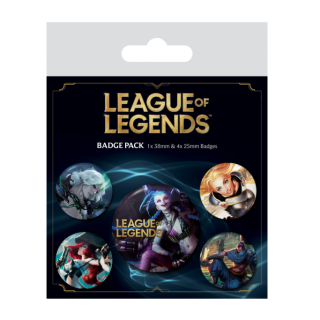 Κονκάρδα Pin-Back Buttons 5-Pack - League of Legends