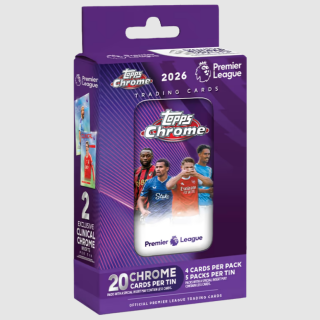 Κάρτες Sports Trading Cards - Topps Chrome 2026 Premier League - Tin