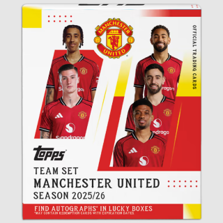Κάρτες Sports Trading Cards - Topps Team Set 2025-26 - Manchester United (6 Packs)
