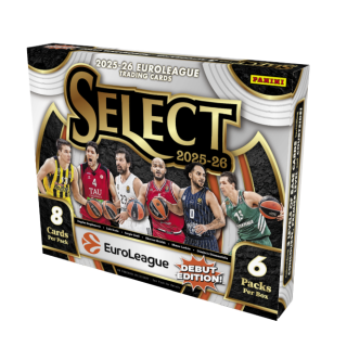 Κάρτες Sports Trading Cards - 2025-26 Panini Euroleague Basketball - Select Hobby Box (6 Packs)