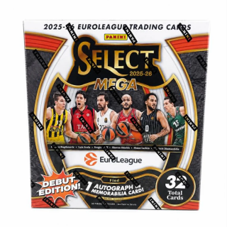 Κάρτες Sports Trading Cards - 2025-26 Panini Euroleague Basketball - Select Mega Box (8 Packs)