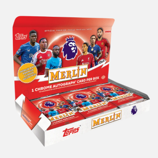 Κάρτες Sports Trading Cards - 2025-2026 Topps Premier League Soccer - Merlin Hobby Box (18 Packs)