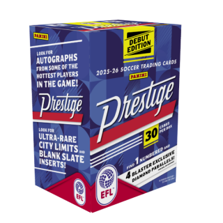 Sports Trading Cards Panini - 2025-26 Prestige EFL Soccer - Blaster Box (6 Packs)