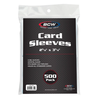 BCW - Standard Sleeves - Regular Soft Card Sleeves (500 Pieces)
