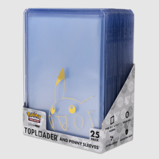 Ultra Pro Combo Pack - Toploaders and Penny Sleeves - Pokemon - Pikachu (25pcs)